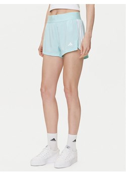 adidas Szorty sportowe Hyperglam Woven JP4774 Turkusowy Regular Fit ze sklepu MODIVO w kategorii Szorty - zdjęcie 183551498