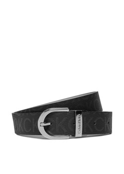 Calvin Klein Pasek Damski Ck Reversible Belt 3.0 Epi Mono K60K609981 Czarny ze sklepu MODIVO w kategorii Paski damskie - zdjęcie 183551528