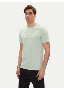 Mustang T-Shirt Austin 1016480 Zielony Regular Fit ze sklepu MODIVO w kategorii T-shirty męskie - zdjęcie 183551626