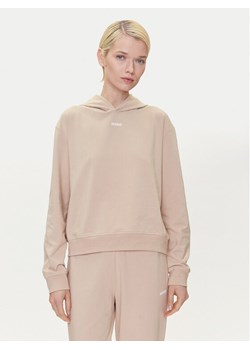 HUGO Bluza 50490594 Beżowy Regular Fit ze sklepu MODIVO w kategorii Bluzy damskie - zdjęcie 183551629
