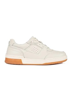 Jasnobeżowe sneakersy na platformie beżowy ze sklepu ButyModne.pl w kategorii Buty sportowe damskie - zdjęcie 183553628