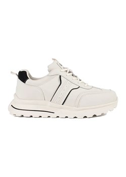 Goodin Skórzane buty sportowe na grubej podeszwie białe ze sklepu ButyModne.pl w kategorii Buty sportowe damskie - zdjęcie 183553647