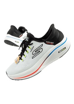 Buty Skechers Go Run Slip-INS 220853/WMLT białe ze sklepu ButyModne.pl w kategorii Buty sportowe męskie - zdjęcie 183553839