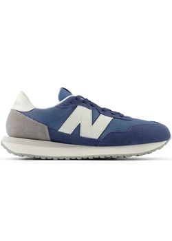 Sneakersy męskie New Balance 237 zamszowe buty sportowe niebieskie (MS237LBW) ze sklepu ButyModne.pl w kategorii Buty sportowe męskie - zdjęcie 183553887