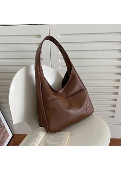 Klasyczna skórzana torebka - Brązowy ze sklepu Intimica.pl w kategorii Torby Shopper bag - zdjęcie 183554696