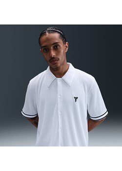 Męska plisowana koszulka z krótkim rękawem do koszykówki Kobe - Biel - id: 41305722929new - marki Nike - 183555166 Męska plisowana koszulka z krótkim rękawem do koszykówki Kobe - Biel ze sklepu Nike poland w kategorii T-shirty męskie - zdjęcie 183555166