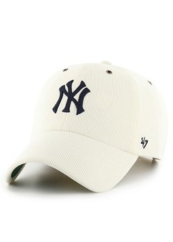 Czapka z daszkiem 47 Brand MLB New York Yankees Thin Cord ’47 Clean Up B-TCDCU17IWS Écru - id: 0000305431981 - marki 47 Brand - 183555249 Czapka z daszkiem 47 Brand MLB New York Yankees Thin Cord ’47 Clean Up B-TCDCU17IWS Écru ze sklepu eobuwie.pl w kategorii Czapki z daszkiem męskie - zdjęcie 183555249