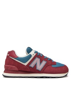 Sneakersy New Balance U574RBB Czerwony ze sklepu eobuwie.pl w kategorii Buty sportowe męskie - zdjęcie 183555257