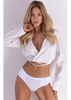 Figi damskie białe Linda LC 6064, Kolor biały, Rozmiar S, LivCo Corsetti Fashion ze sklepu Primodo w kategorii Majtki damskie - zdjęcie 183556076