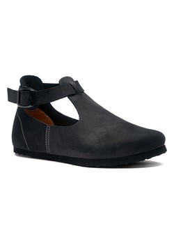 Comfortfusse Skórzane baleriny w kolorze czarnym z paskiem ze sklepu Limango Polska w kategorii Balerinki - zdjęcie 183556267