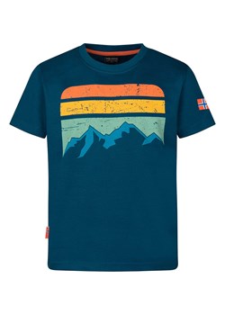 Trollkids Koszulka &quot;Falketind T&quot; w kolorze granatowym ze sklepu Limango Polska w kategorii T-shirty chłopięce - zdjęcie 183556486