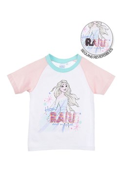 Disney Frozen Koszulka &quot;Kraina Lodu&quot; w kolorze biało-jasnoróżowym ze sklepu Limango Polska w kategorii Bluzki dziewczęce - zdjęcie 183556578