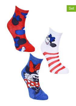 Disney Minnie Mouse Skarpety (3 pary) &quot;Minnie&quot; ze wzorem ze sklepu Limango Polska w kategorii Skarpetki dziecięce - zdjęcie 183556605