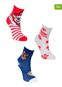 Paw Patrol Skarpety (3 pary) &quot;Psi Patrol&quot; ze wzorem ze sklepu Limango Polska w kategorii Skarpetki dziecięce - zdjęcie 183556609