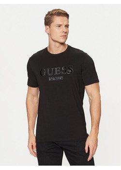 Guess T-Shirt M5RI12 J1314 Czarny Slim Fit ze sklepu MODIVO w kategorii T-shirty męskie - zdjęcie 183558345