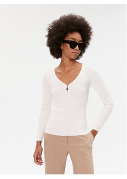 Morgan Bluzka 232-MBANZA Écru Slim Fit ze sklepu MODIVO w kategorii Bluzki damskie - zdjęcie 183558577