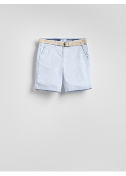 Reserved - Szorty slim fit - jasnoniebieski ze sklepu Reserved w kategorii Spodenki męskie - zdjęcie 183560756