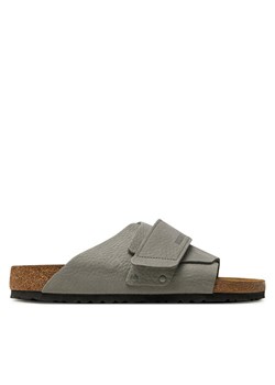 Klapki Birkenstock Kyoto Lenb 1024502 Szary ze sklepu eobuwie.pl w kategorii Klapki męskie - zdjęcie 183561927