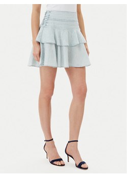 Guess Spódnica mini W5GD85 D5N81 Błękitny Regular Fit ze sklepu MODIVO w kategorii Spódnice - zdjęcie 183562318