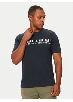 Aeronautica Militare T-Shirt 242TS1942J538 Granatowy Regular Fit - id: 0000304563911 - marki Aeronautica Militare - 183562395 Aeronautica Militare T-Shirt 242TS1942J538 Granatowy Regular Fit ze sklepu MODIVO w kategorii T-shirty męskie - zdjęcie 183562395