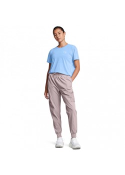 Damskie spodnie do biegania Under Armour UA Trail Run Pants - beżowe ze sklepu Sportstylestory.com w kategorii Spodnie damskie - zdjęcie 183563837