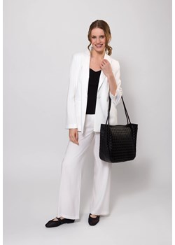 Czarna pleciona shopperka ze sklepu Molton w kategorii Torby Shopper bag - zdjęcie 183565818
