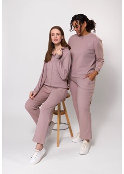 Beżowa bawełniana bluza na suwak ze sklepu Molton w kategorii Bluzy damskie - zdjęcie 183566387
