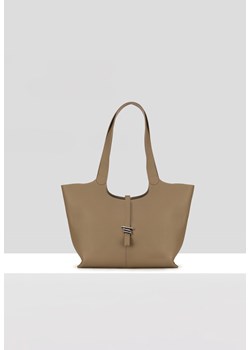 Torebka do ręki w kolorze kamiennego beżu ze sklepu Molton w kategorii Torby Shopper bag - zdjęcie 183566606