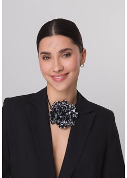 Choker w panterkowy wzór w odcieniach szarości na rzemyku ze sklepu Molton w kategorii Naszyjniki - zdjęcie 183567185