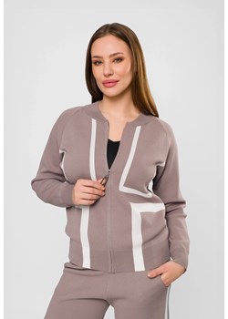 Dzianinowa bluza w geometryczny wzór ze sklepu Molton w kategorii Bluzy damskie - zdjęcie 183567719