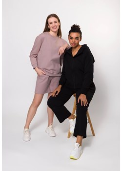 Czarna bawełniana bluza na suwak ze sklepu Molton w kategorii Bluzy damskie - zdjęcie 183568025