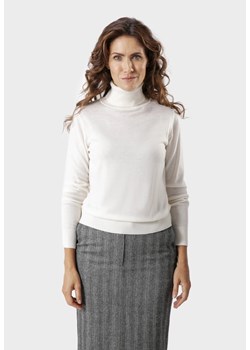 Cienki golf ecru ze sklepu Molton w kategorii Swetry damskie - zdjęcie 183568309