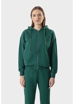 Zielona bawełniana bluza na suwak ze sklepu Molton w kategorii Bluzy damskie - zdjęcie 183568636