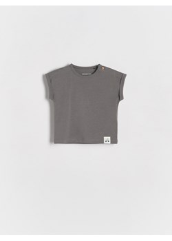 Reserved - T-shirt oversize - ciemnoszary ze sklepu Reserved w kategorii Koszulki niemowlęce - zdjęcie 183568969