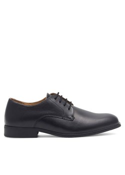 Półbuty Gino Rossi FABIO-02 123AM Czarny ze sklepu eobuwie.pl w kategorii Buty eleganckie męskie - zdjęcie 183572695