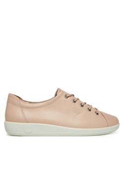 Sneakersy ECCO Soft 2.0 Tie 20650311118 Różowy ze sklepu eobuwie.pl w kategorii Buty sportowe damskie - zdjęcie 183572809