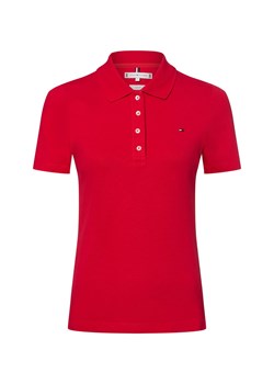 Tommy Hilfiger Damska koszulka polo Kobiety Bawełna czerwony jednolity ze sklepu vangraaf w kategorii Bluzki damskie - zdjęcie 183575486