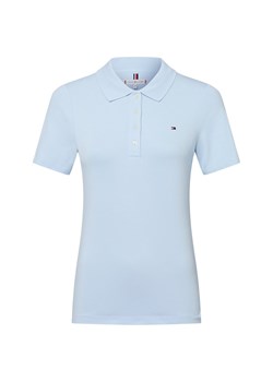 Tommy Hilfiger Damska koszulka polo Kobiety Bawełna jasnoniebieski jednolity ze sklepu vangraaf w kategorii Bluzki damskie - zdjęcie 183575489