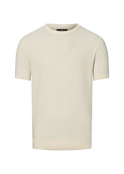 Nils Sundström Koszulka męska Mężczyźni Bawełna écru wypukły wzór tkaniny ze sklepu vangraaf w kategorii T-shirty męskie - zdjęcie 183575536