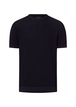 Nils Sundström Koszulka męska Mężczyźni Bawełna granatowy wypukły wzór tkaniny ze sklepu vangraaf w kategorii T-shirty męskie - zdjęcie 183575537