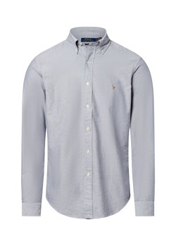 Polo Ralph Lauren Męska koszula casual Mężczyźni Regular Fit Bawełna jasny szary w paski ze sklepu vangraaf w kategorii Koszule męskie - zdjęcie 183575558