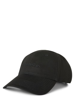 Calvin Klein Czapka męska Mężczyźni Bawełna czarny jednolity ze sklepu vangraaf w kategorii Czapki z daszkiem męskie - zdjęcie 183575587