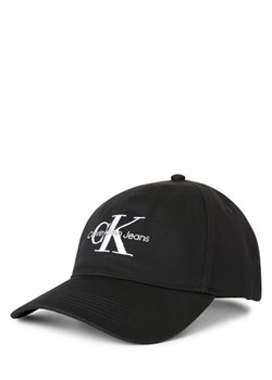 Calvin Klein Jeans Czapka męska Mężczyźni Bawełna czarny jednolity ze sklepu vangraaf w kategorii Czapki z daszkiem męskie - zdjęcie 183575589