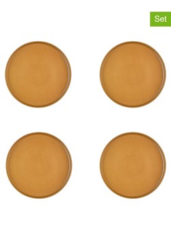 Björn Talerzyki deserowe (4 szt.) "Scandi" w kolorze musztardowym - Ø 21,5 cm ze sklepu Limango Polska w kategorii Naczynia - zdjęcie 183576527