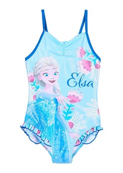 Disney Frozen Strój kąpielowy &quot;Kraina Lodu&quot; w kolorze błękitno-jasnoróżowym ze sklepu Limango Polska w kategorii Stroje kąpielowe - zdjęcie 183576865