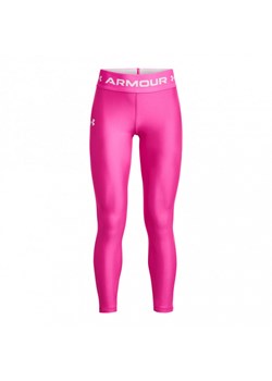 Dziewczęce legginsy treningowe Under Armour HeatGear Armour Leggings - różowe ze sklepu Sportstylestory.com w kategorii Spodnie dziewczęce - zdjęcie 183576966