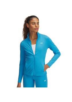 Damski longsleeve treningowy rozpinany Under Armour Motion Jacket Emea - niebieski ze sklepu Sportstylestory.com w kategorii Bluzki damskie - zdjęcie 183577008