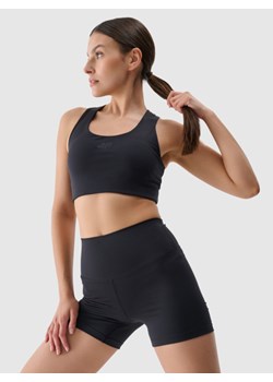 Damskie legginsy krótkie treningowe 4F 4FRSS25TFSTF021 - czarne ze sklepu Sportstylestory.com w kategorii Szorty - zdjęcie 183577135