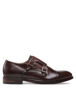 Lord Premium Półbuty Double Monks 5502 Brązowy ze sklepu MODIVO w kategorii Buty eleganckie męskie - zdjęcie 183578046