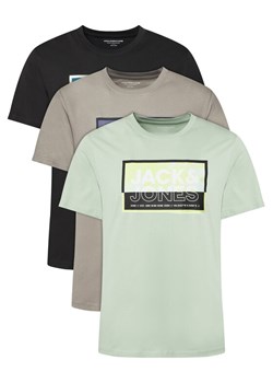 Jack&Jones Komplet 3 t-shirtów Logan 12284754 Kolorowy Regular Fit ze sklepu MODIVO w kategorii T-shirty męskie - zdjęcie 183578049